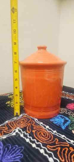 Fiesta Persimmon Medium Canister – 2 Quart – Made in USA