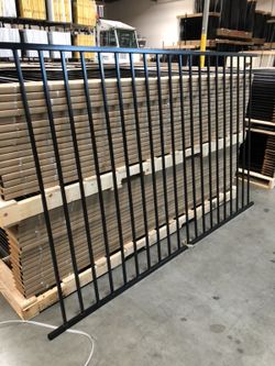5 ft height by 8 ft wide steel fence panel