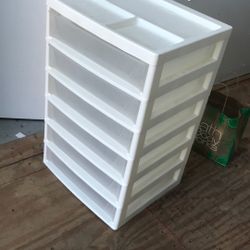 Kid Art And Crafts White Drawer Cabinet 