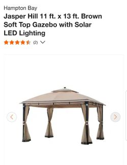 Gazebo (NIB) Hampton Bay 11×13 w/Solar Light