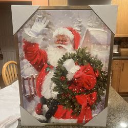 Santa Christmas wall Art Fram