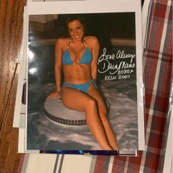 ECW WWF WWE STAR DAWN MARIE Wrestling Valet Authentic Hand Signed 8x10 Photo