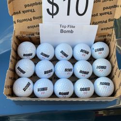 15 Top Flite Bomb Golf Balls