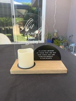 In Memory Of Table Sign