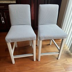 IKEA bergmund bar stools x2
