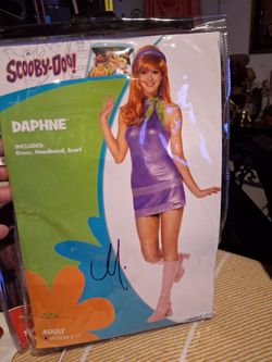 Dafne size 8-10. Barbie size 14-16, Mermaid size 8-10.