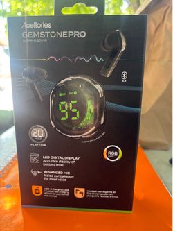 Acellories Gemstone Pro Supreme Sound earbuds, a pair of true wireless”