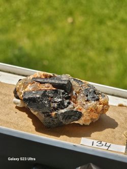 🖤 BLACK TOURMALINE SPECIMEN – 2" TALL, 52g – LOCAL PICKUP CLE ONLY – GOTH ROCK ENERGY 🖤