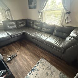 Leather Sectional Couch