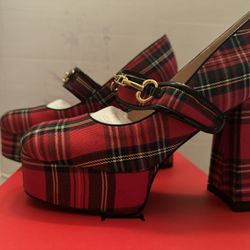 MERRORI Mary Jane Shoes for Women High Chunky Platform Square Toe Heels Patent Leather Fashion Single Strap Dress Wedding Party Pumps Shoes