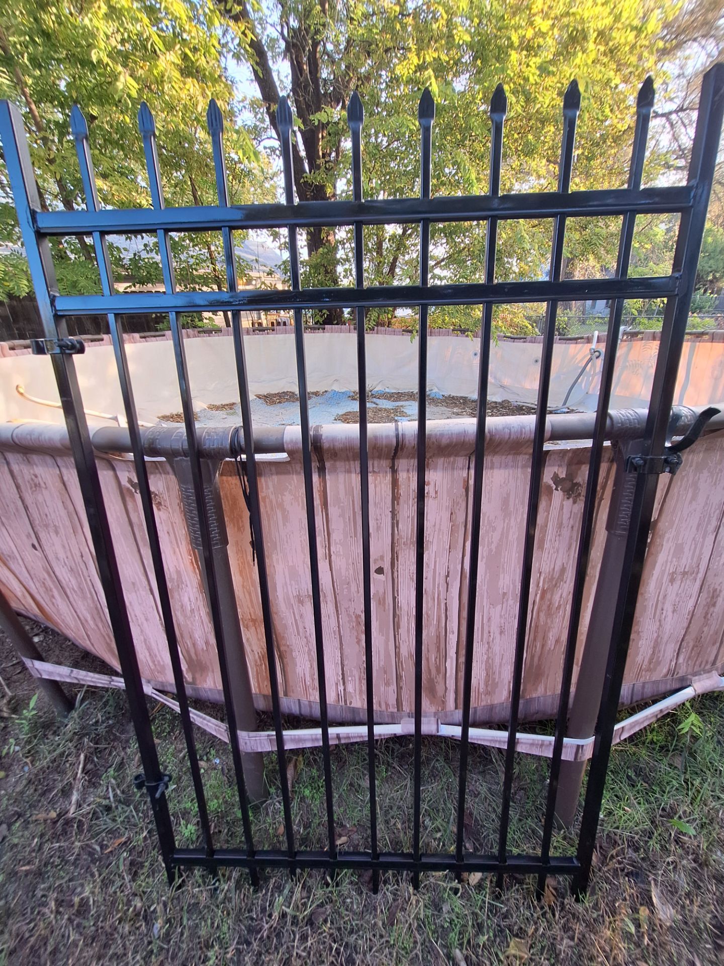 Security Property Fence 5' x 7' Heavy Duty Metal Gate – Spearhead Security Fence Panel for Sale ...