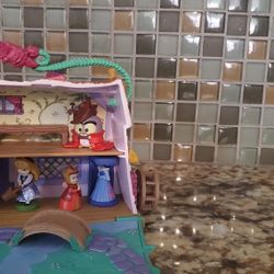 Take Along Doll House With Figurines.
