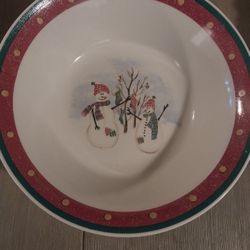 Vintage Christmas Candy Bowl