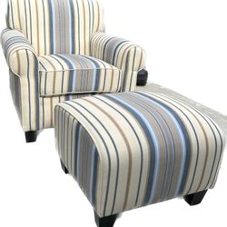 Accent Chair With Ottoman 