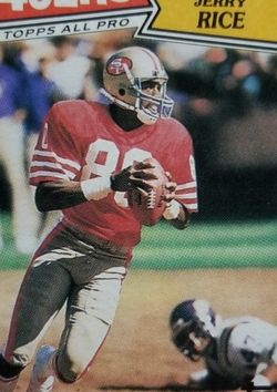 Jerry Rice 1987 Topps All Pro #115 Card