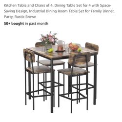 Table 4 Chairs Box Unopened 