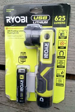 New Ryobi LED Pivoting Laser Flashlight Kit