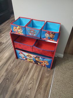 toy bin shelf