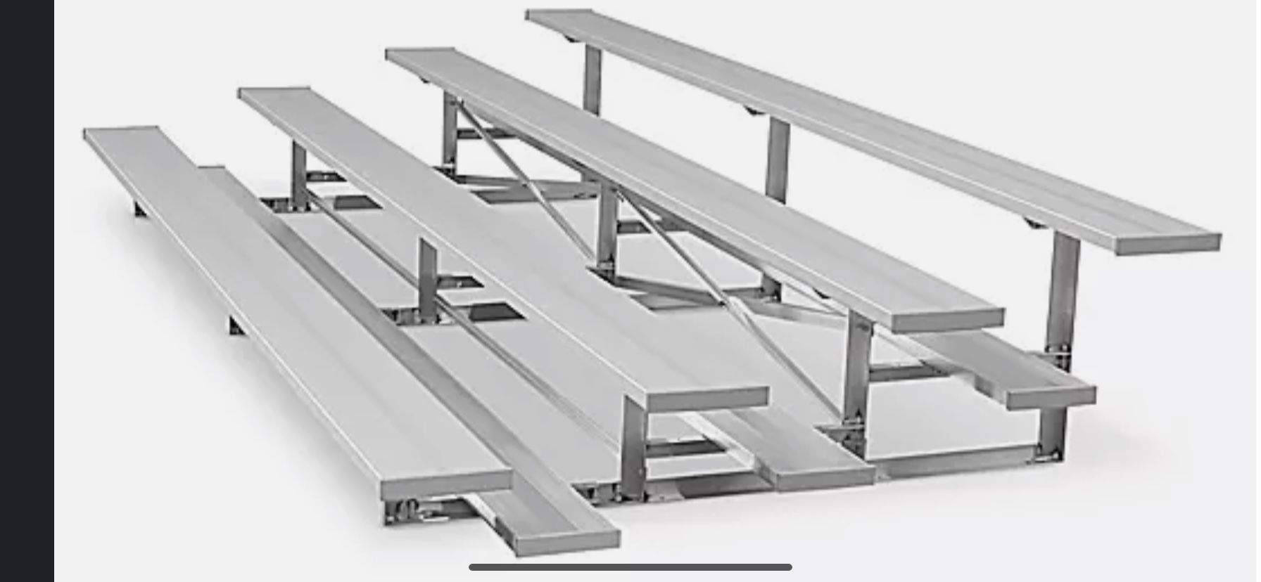 4 Row Aluminum Bleachers