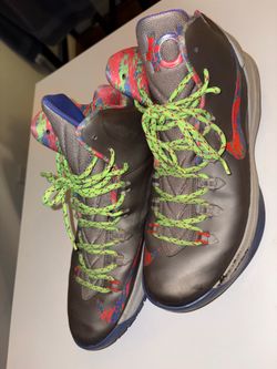 Nike Zoom Kd V Energy Splatter Gray Colorway Sneakers