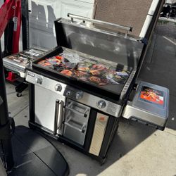 Blackstone ProSeries Parrilla Exterior, Parrilla de Propano de 4 Quemadores y 36" de Superficie Plana con Gabinete, Acero Inoxidable