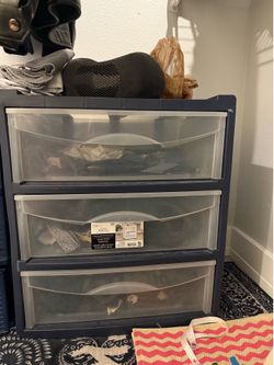3-Drawer Plastic Storage Organizer Cart