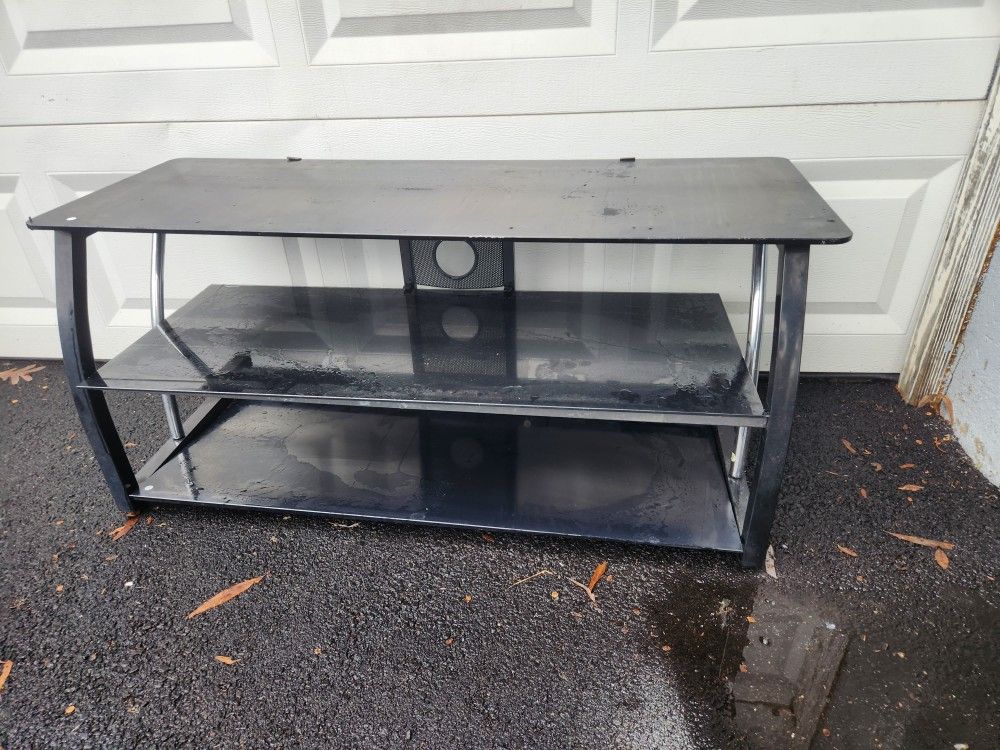 TV Stand Glass Shelves