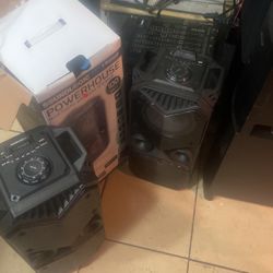 Bluetooth Speakers , Untested , Missing Power Cords 