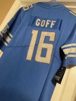 #16 Goff Detroit Lions Jersey M,L, XL, XXL, and XXXL