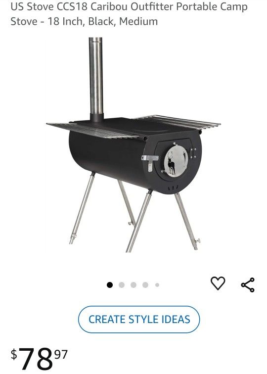 BBQ US Stove CCS18 Caribou Outfitter Portable Camp Stove - 18 Inch, Black,  Medium for Sale in Westminster, CA - OfferUp