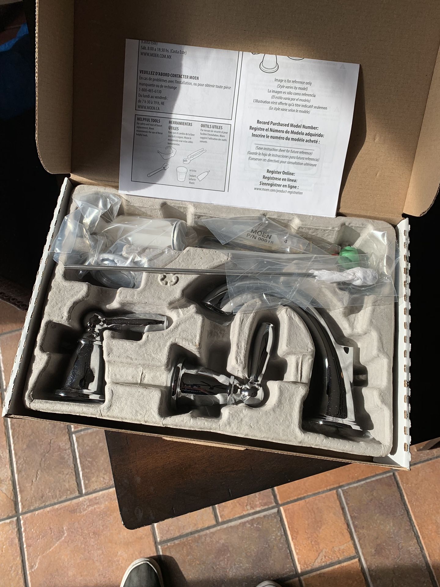 Bathroom Water Faucet 2 MOEN T6620 Brantford