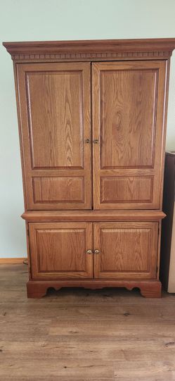 Oak Entertainment Cabinet