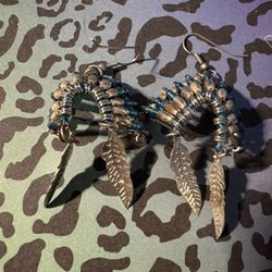 Beaded Headdress Earrings 