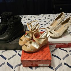 Ladies Guess, American Eagle & Fergie Shoes