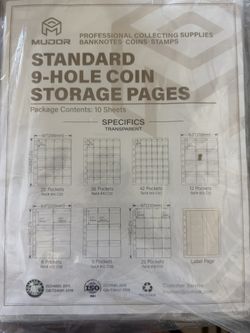 Coin Hole Standard 9 Hole Pages