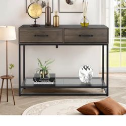 Console Table with Storage Drawers