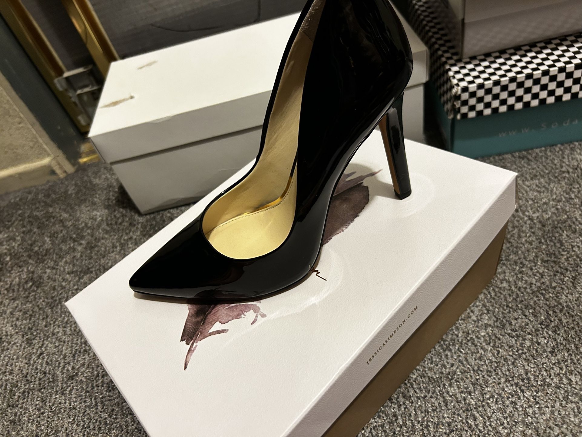 Black Patent Jessica Simpson Heels