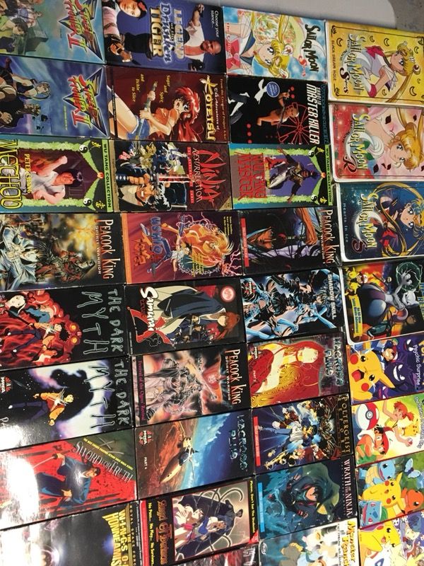 Huge Japanese anime movie lot 65 VHS tapes