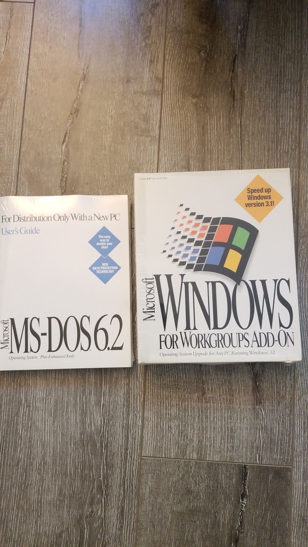 New ms dos 6.2 and windows for workgroups