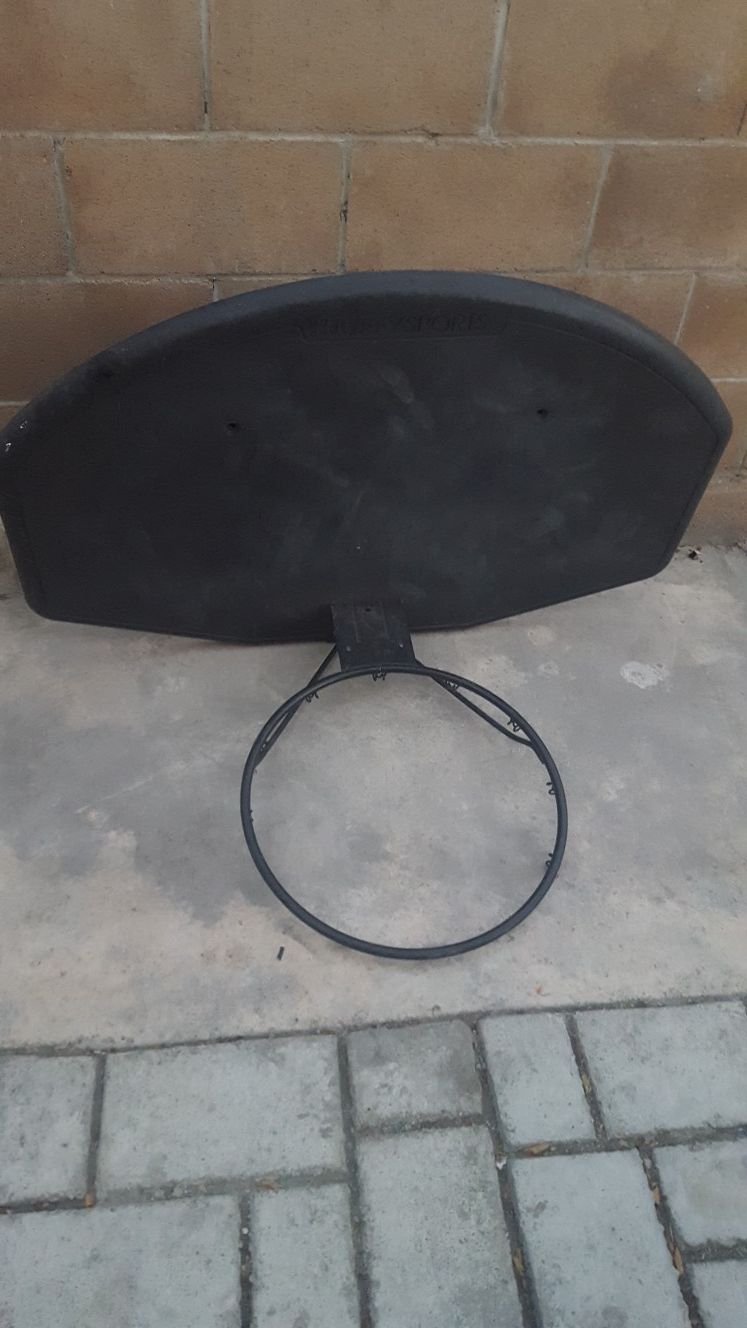 Basketball hoop, no stand, good condition