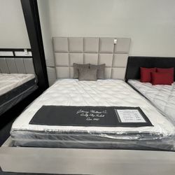 Upholstered King Bed frame 