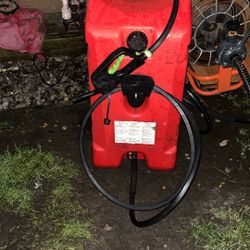 Moeller DuraMax Flo n ft Go LE Fluid Transfer Pump and 14-Gallon Rolling Gas Can