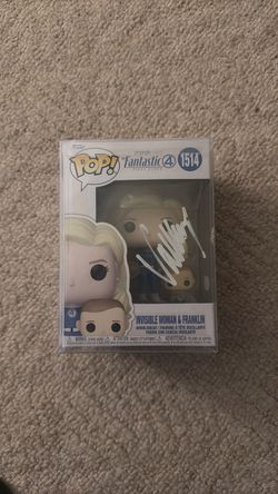 Funko Pop Invisible Woman & Franklin #1514 Signed Vennesa Kirby Funko
