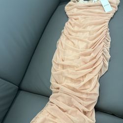 Nude Long Dress 