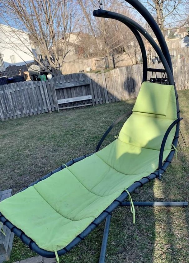Lounge Swing Chair No Stand Blue Cushion Check All Pic