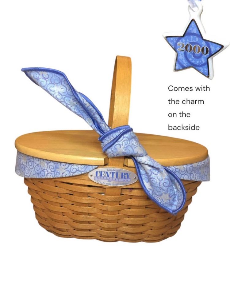 Longaberger Century Basket with Charm