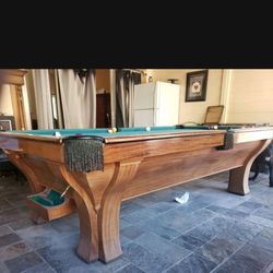 Pool Table 9ft BRUNSWICK The Rochester Antique 1920's Only Collectors Free Delivery And Setup 
