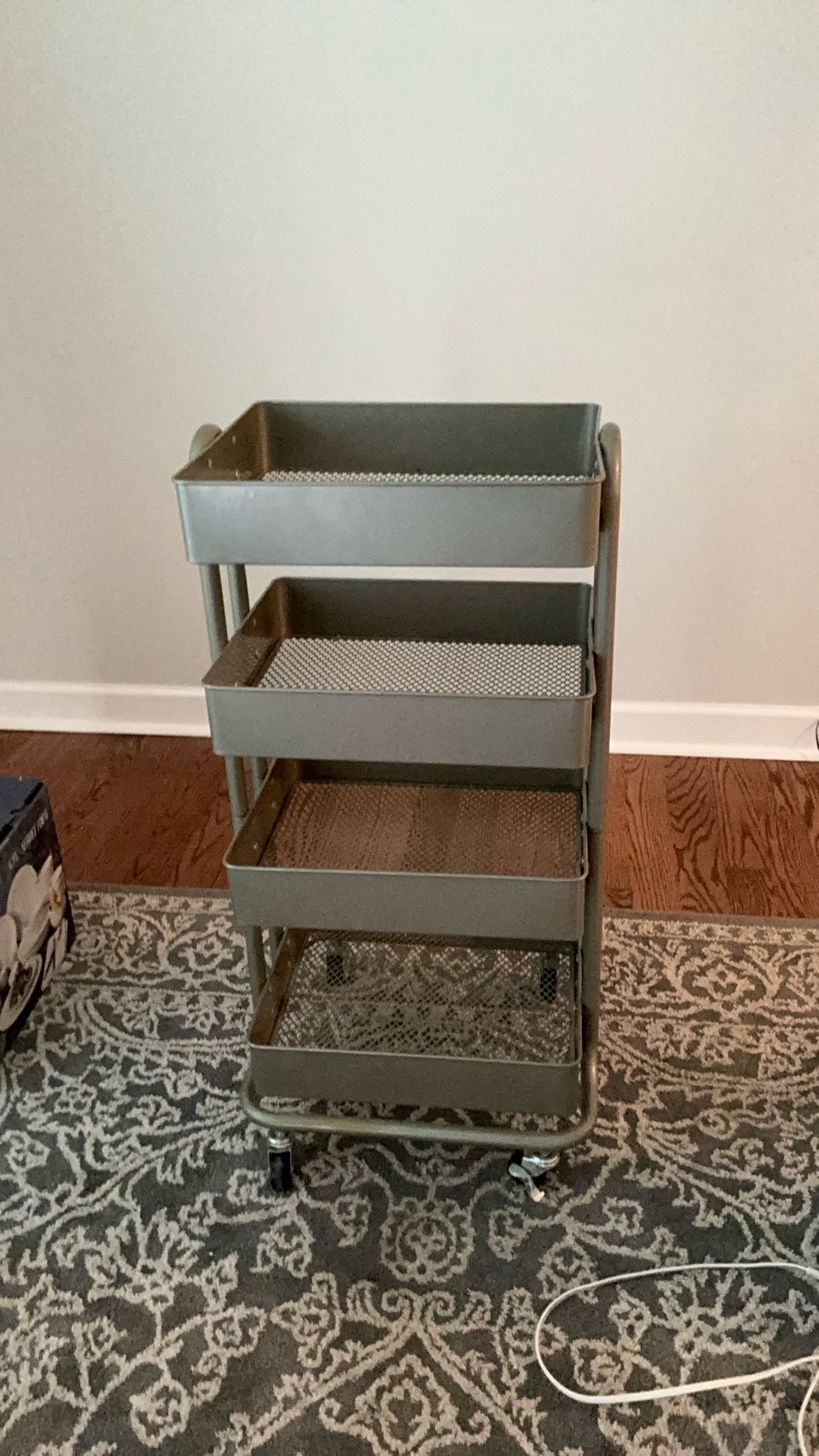 Rolling Cart With 4 Shelves