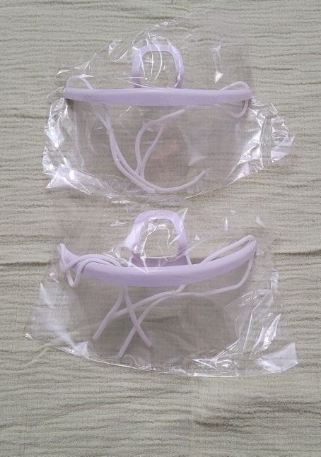 Face Shield .Mask Cover. 7 Pieces And A Box Of 10 Face Shield. All Brand New.