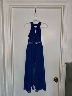 Girls Royal Blue Formal Maxi Dress – Size 7 – Speechless – $25